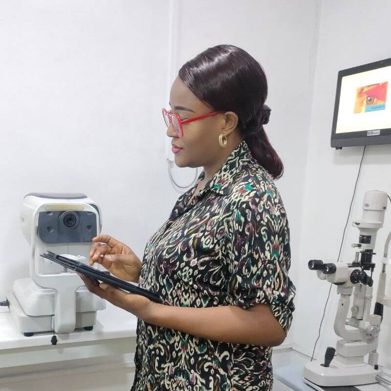 Dr Rose Azuike in the consulting room